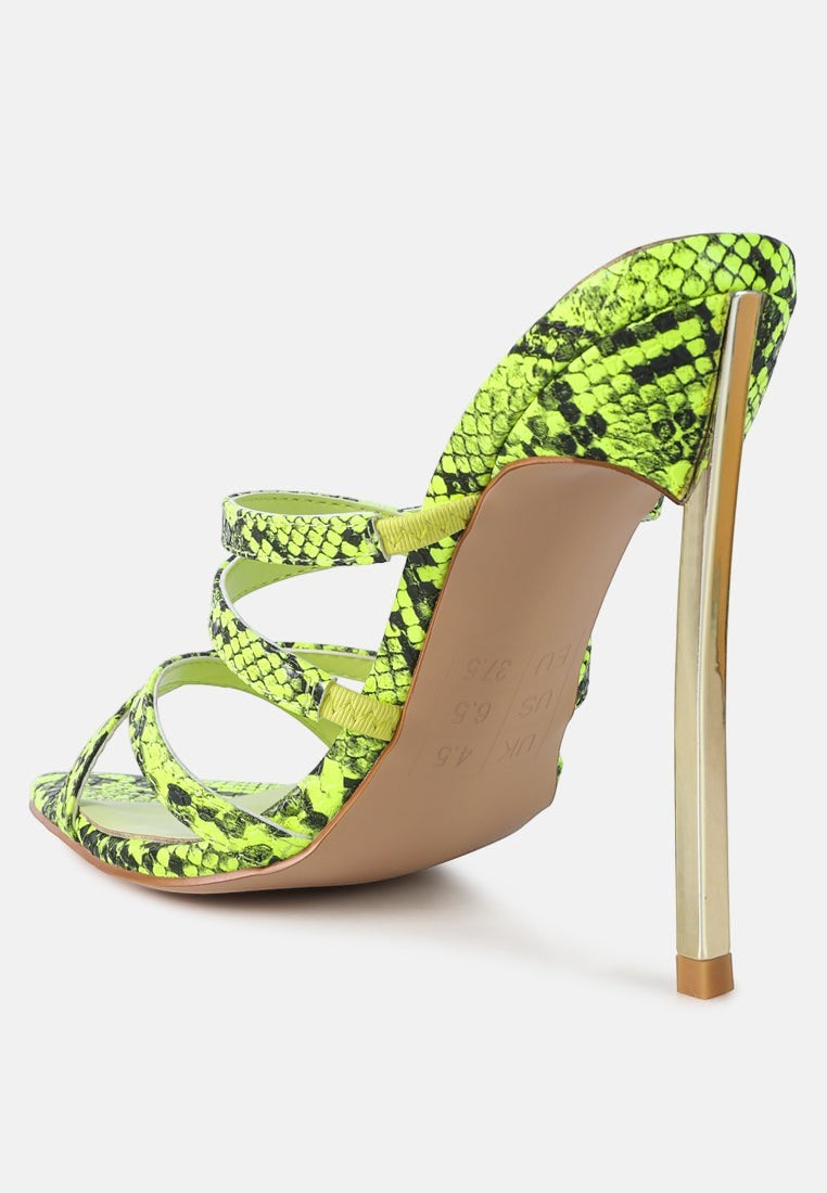 Sandales à talons aiguilles avec brides, parfaites pour les boîtes de nuit