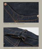 Red Tornado Indigo Selvage Unwashed Pants Unsanforized Brass Buckle Raw Denim Jean