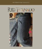 Red Tornado Heavy Weight Indigo Selvage Unwashed Pants Unsanforised Thick Raw Denim Jean
