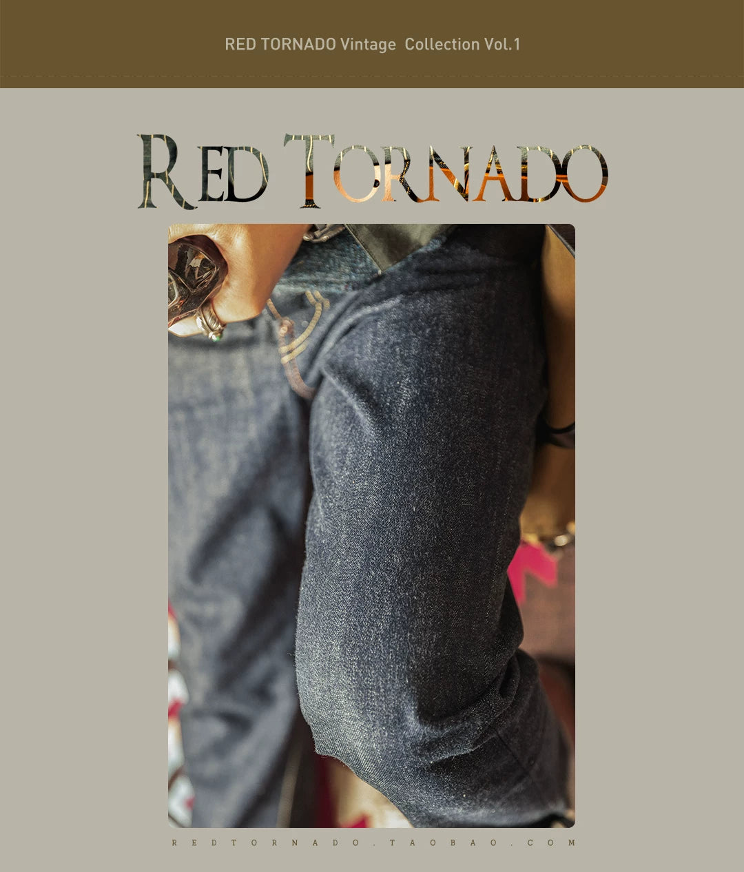 Red Tornado Heavy Weight Indigo Selvage Unwashed Pants Unsanforised Thick Raw Denim Jean