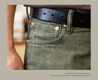 Red Tornado Mens Heavy Weight Indigo Selvage Washed Pants Sanforized Thick Raw Denim Jean