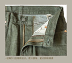 Red Tornado Mens Heavy Weight Indigo Selvage Washed Pants Sanforized Thick Raw Denim Jean