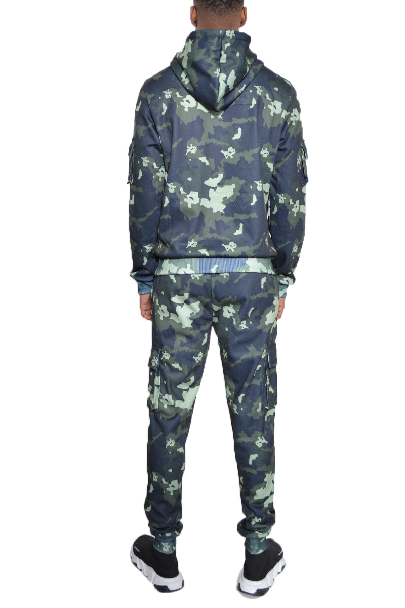 Men's Camo Pullover Hoodie Set