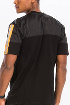 Quarter Mesh Cotton Tee with Reflective Detail