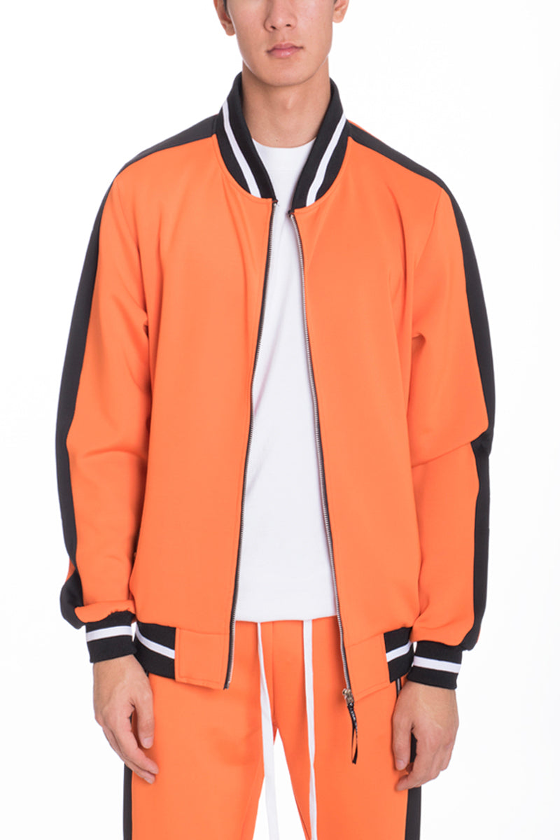 Rally Track Jacket – Heavyweight Full-Zip with Side Stripe
