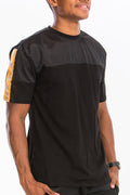 Quarter Mesh Cotton Tee with Reflective Detail