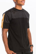 Quarter Mesh Cotton Tee with Reflective Detail