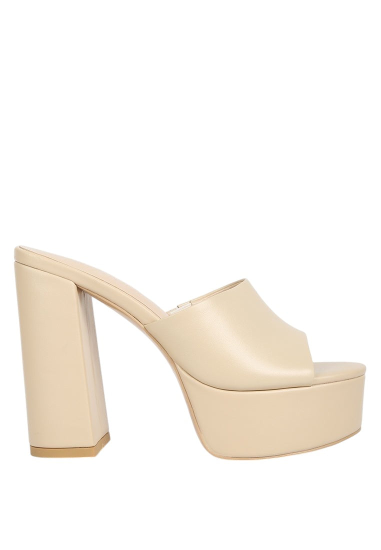 Shuri Open Toe High Block Heel Sandals