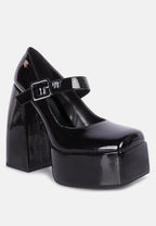 Pablo Statement High Platform Heel Mary Jane Sandals