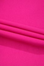 Solid Notched Neck Petal Sleeve Blouse