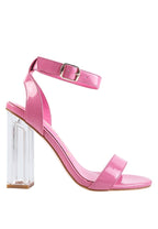Poloma Clear Block Heel Party Sandals