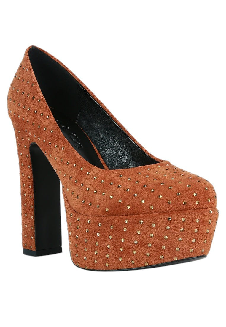 Poppins Glinting Platform High Pumps