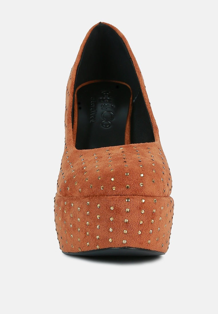 Poppins Glinting Platform High Pumps