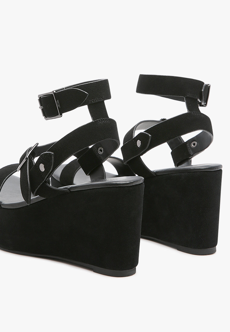 Portia Leather Wedge Sandal