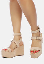 Portia Leather Wedge Sandal