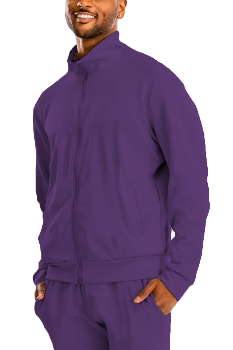 Essential Solid Track Jacket – Full Zip