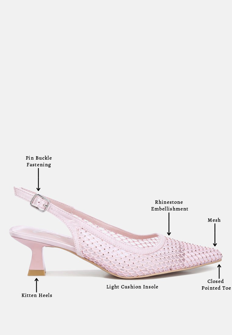 Siev Rhinestone Slingback Mules