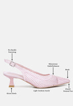 Siev Rhinestone Slingback Mules