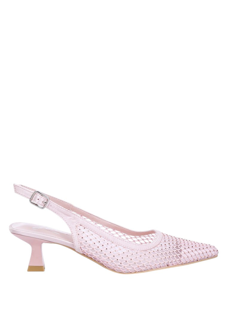 Siev Rhinestone Slingback Mules