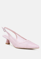 Siev Rhinestone Slingback Mules