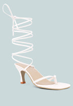Dorita Kitten Heel Lace Up Sandal