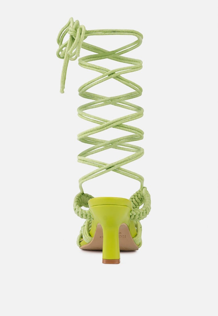Beroe Braided Handcrafted Lace Up Sandal