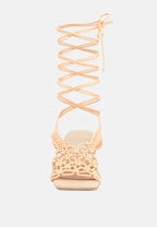 Beroe Braided Handcrafted Lace Up Sandal