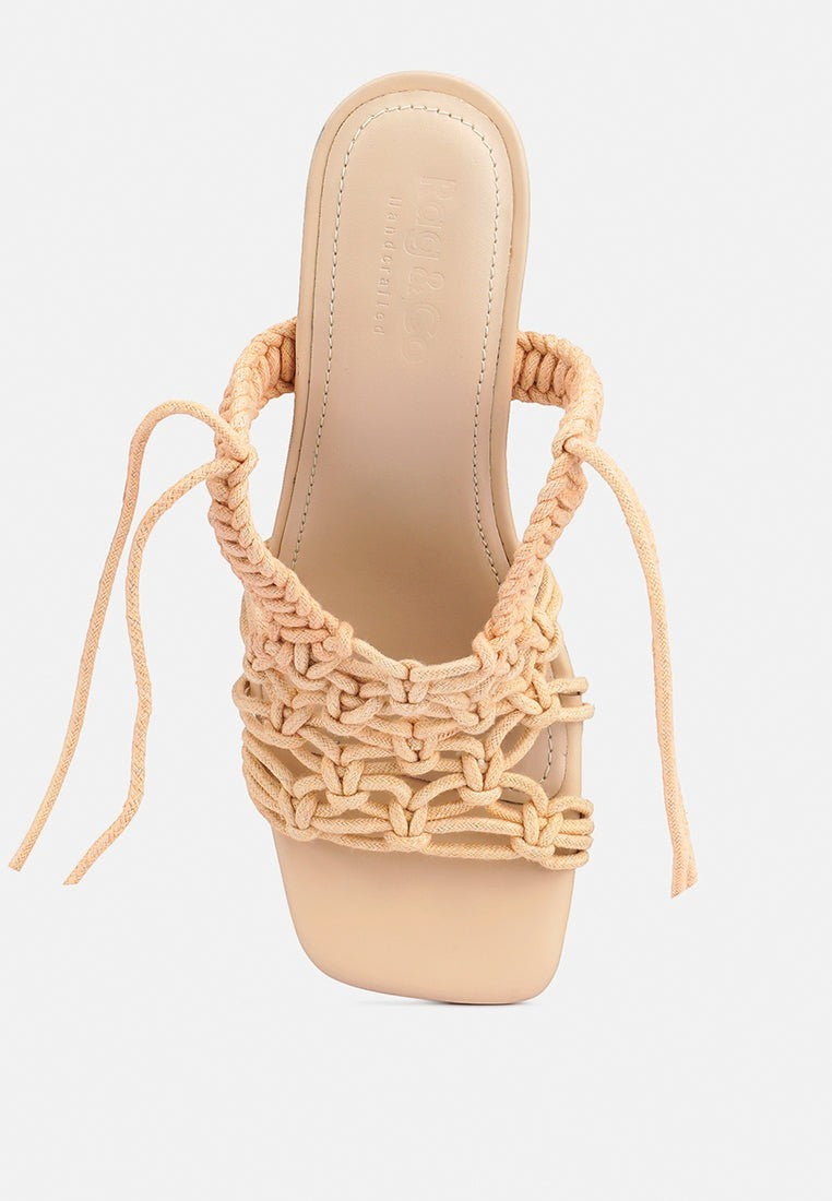 Beroe Braided Handcrafted Lace Up Sandal