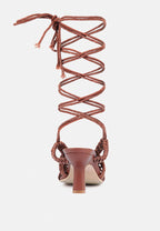Beroe Braided Handcrafted Lace Up Sandal