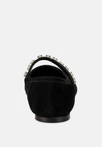 Assisi Fine Suede Maryjane Ballet Flats