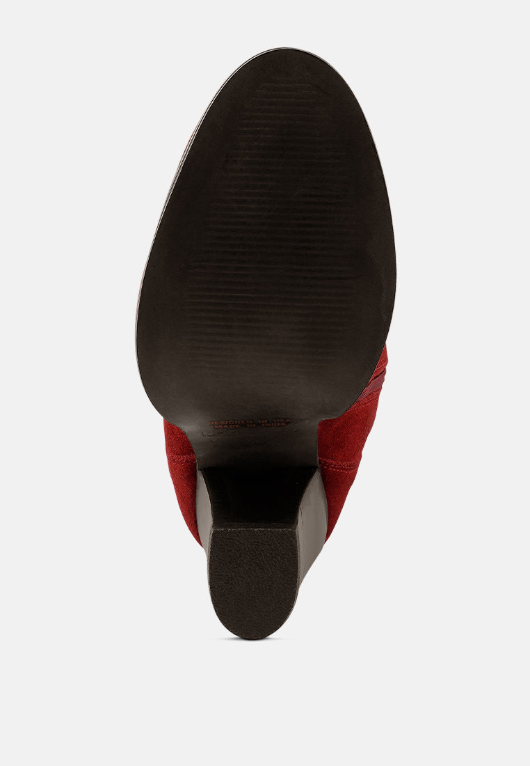 Street-Slay Antique Heeled Calf Boot