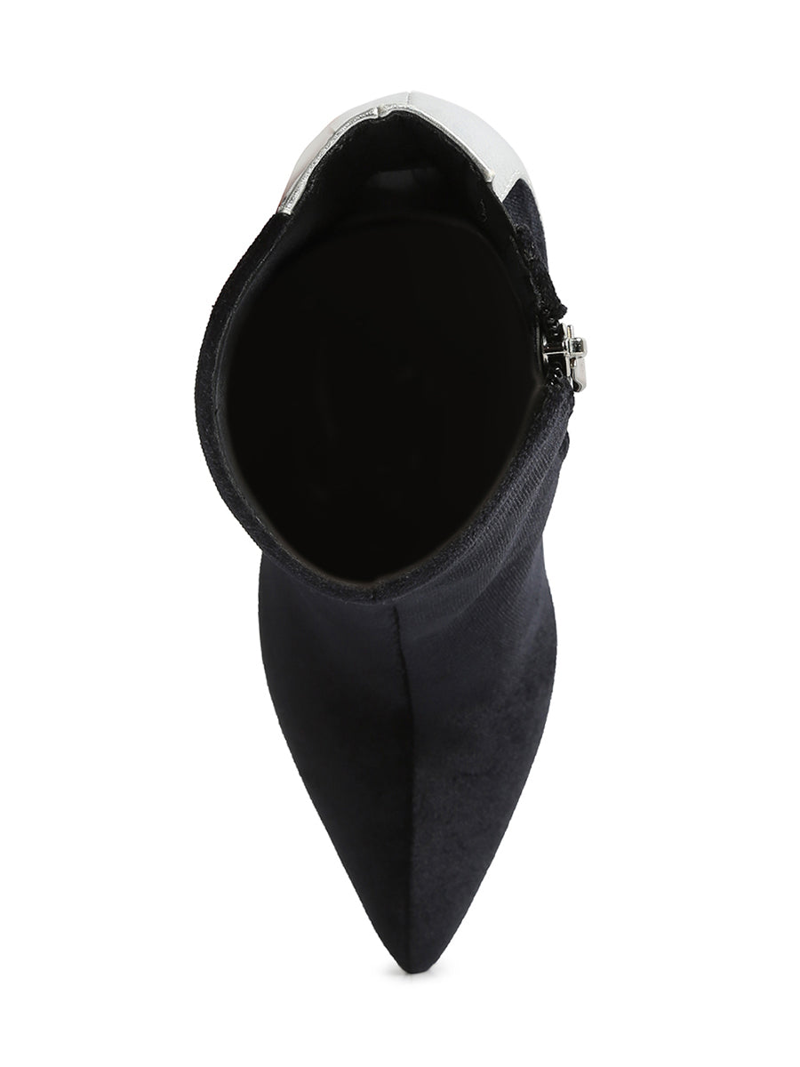 Slade Metallic Highlight High Heeled Ankle Boots