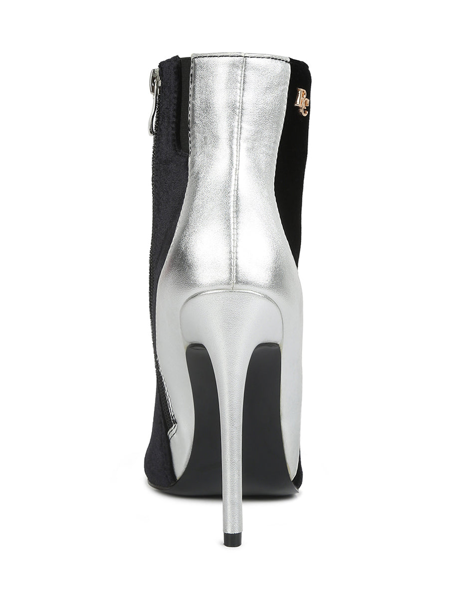 Slade Metallic Highlight High Heeled Ankle Boots