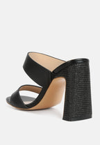 Alodia - Sandales fines à talons blocs