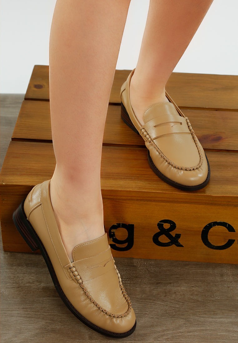 Mocassins Plavia en cuir véritable