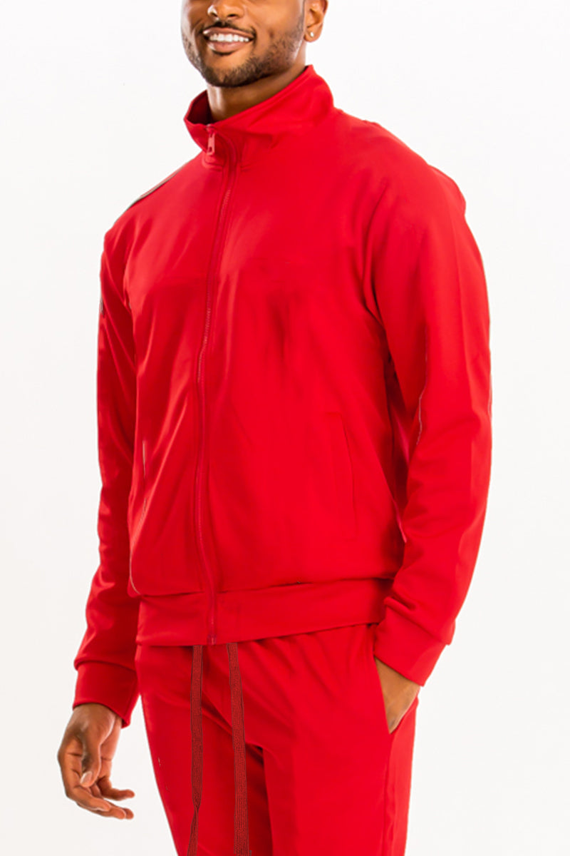 Essential Solid Track Jacket – Full Zip