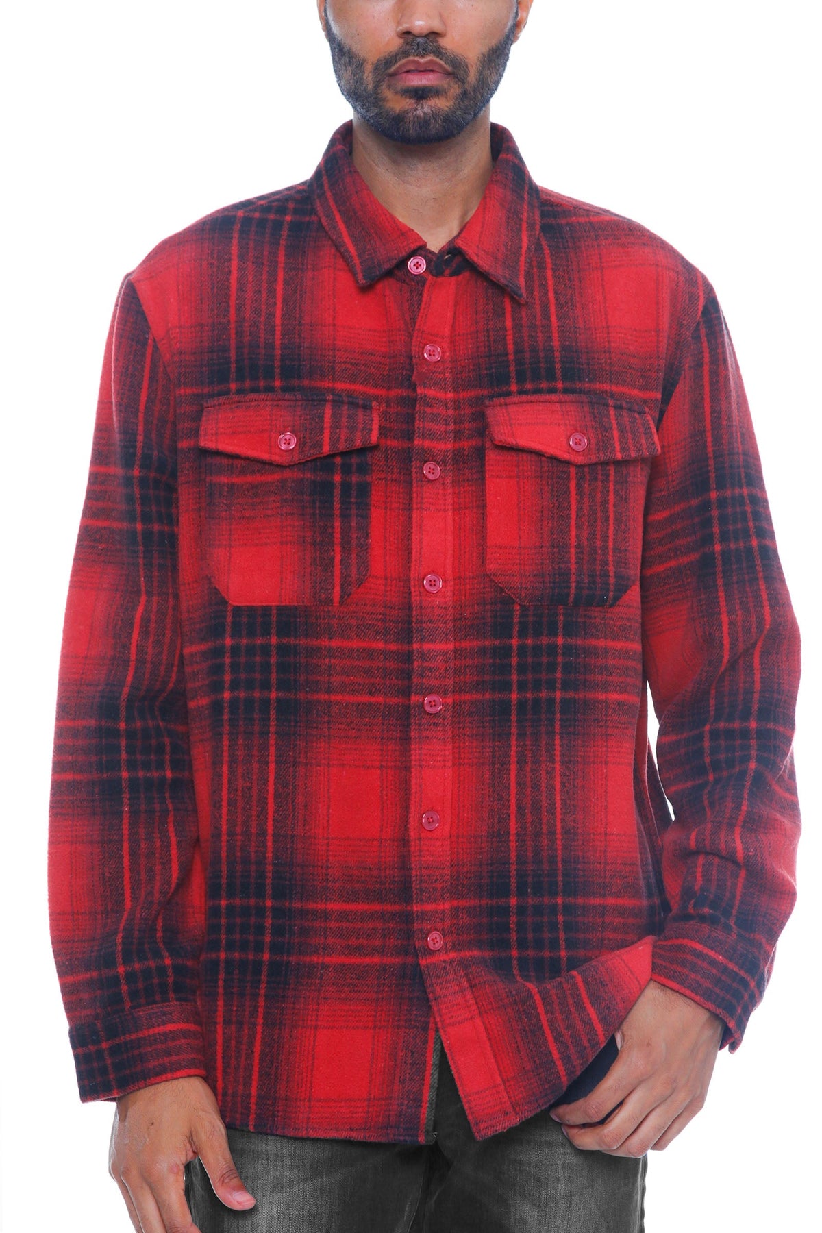 Soft Flannel Shacket – Brushed Checkered Long Sleeve