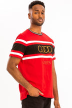 Men's Red GOOD VIBES Tee Shirt