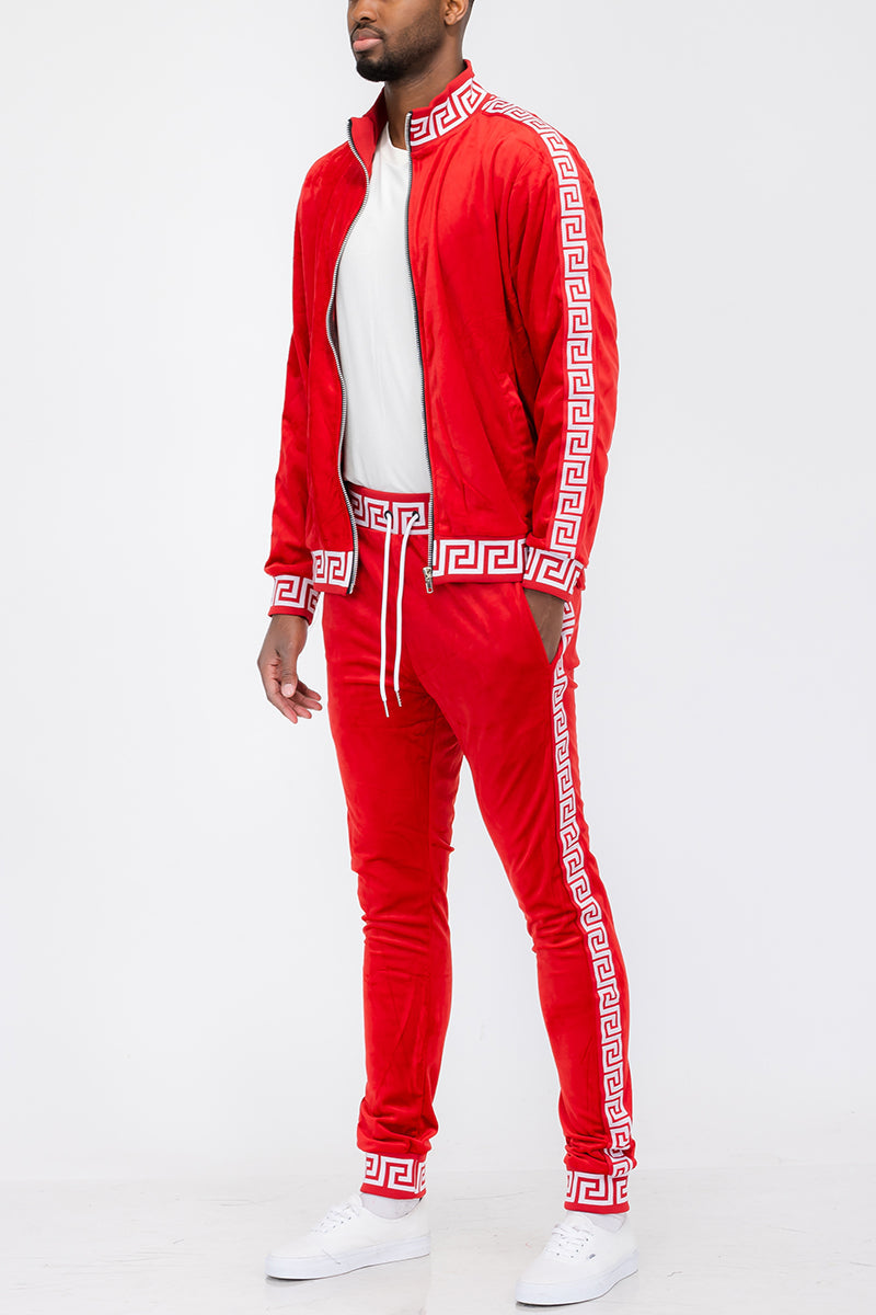 Status Velour Track Set – Full Zip Jacket & Pants