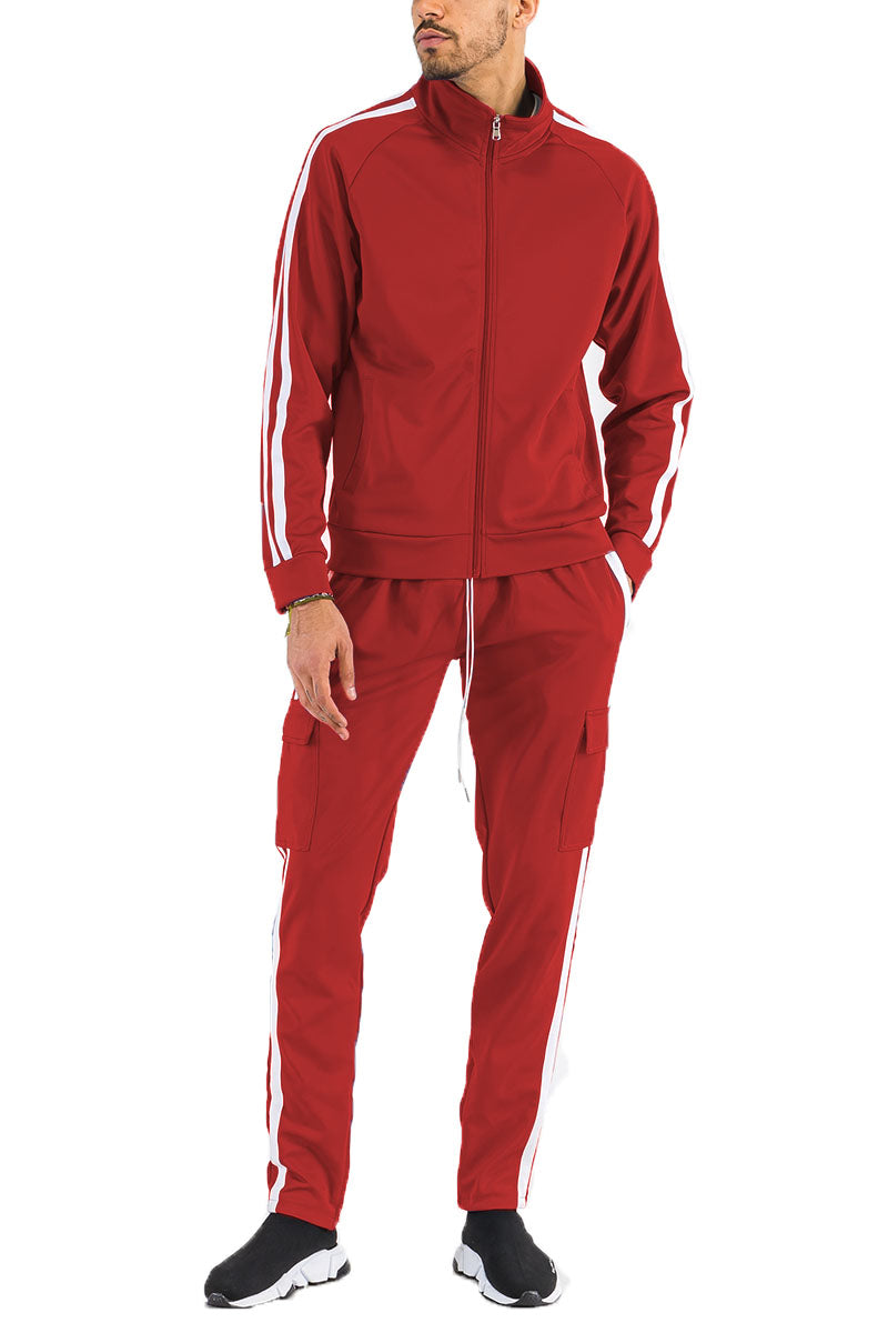 Two Stripe Cargo Pant & Jacket Set