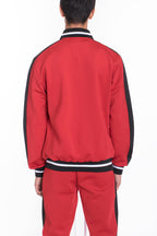 Rally Track Jacket – Heavyweight Full-Zip with Side Stripe
