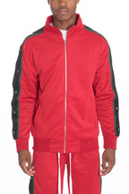 Jordann Snap Button Track Jacket – Regular Fit