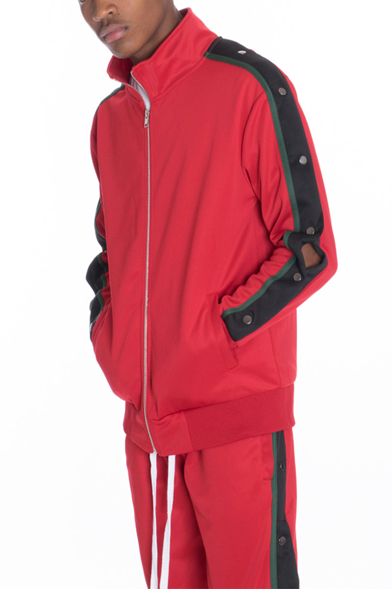 Jordann Snap Button Track Jacket – Regular Fit