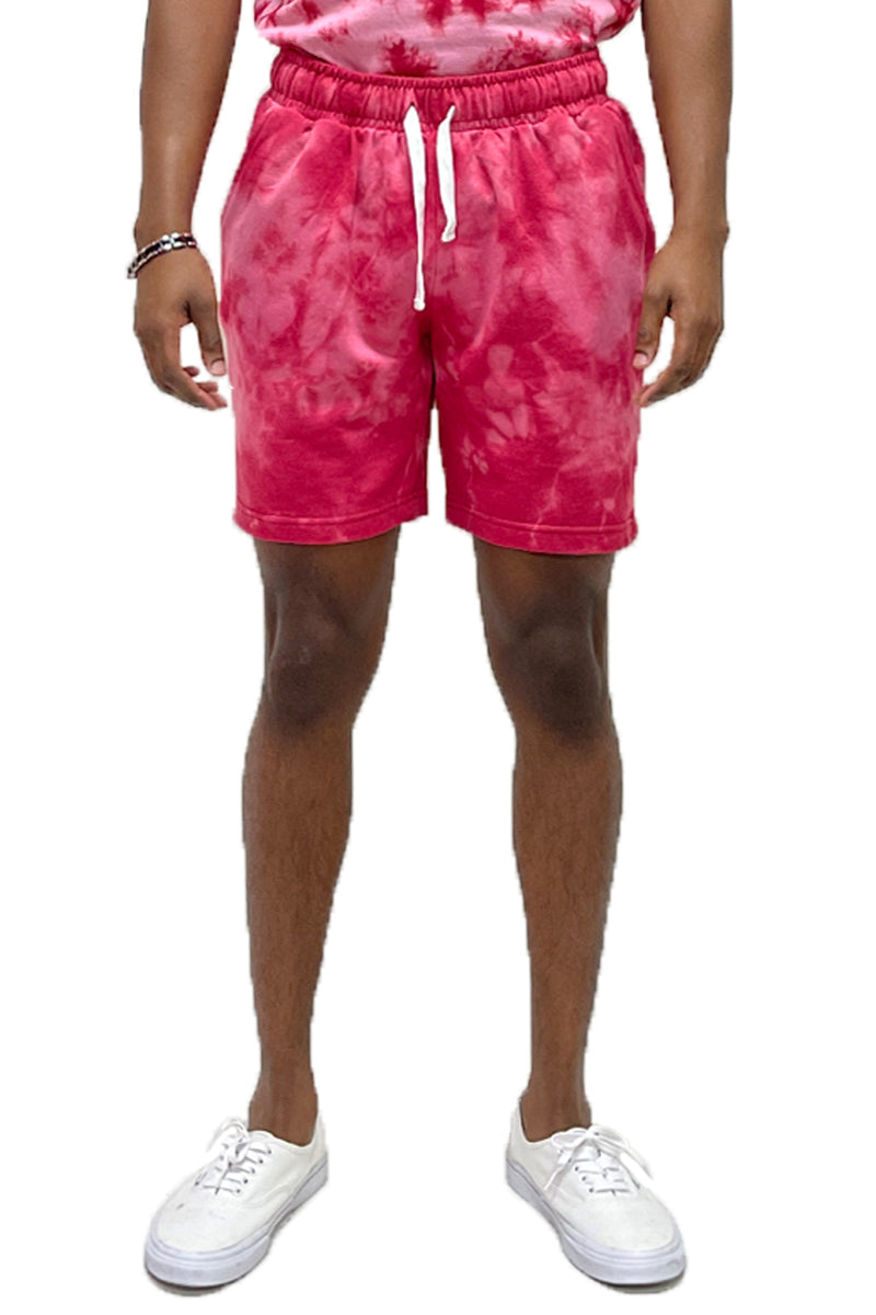 Splatter Tie Dye Cotton Shorts – Elastic Waist