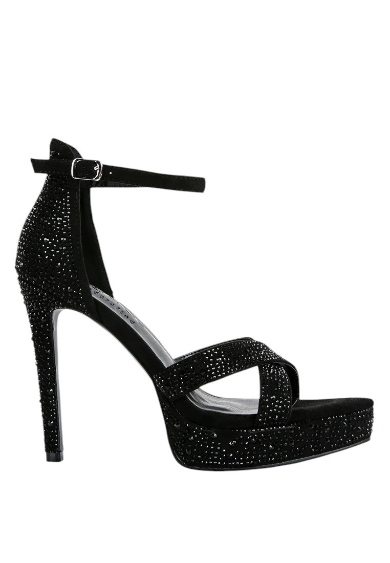 Sandales à talons aiguilles Regalia ornées de strass