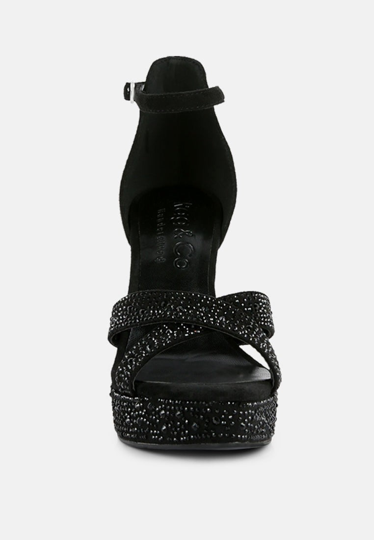 Sandales à talons aiguilles Regalia ornées de strass