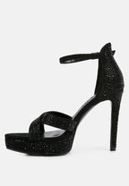 Sandales à talons aiguilles Regalia ornées de strass