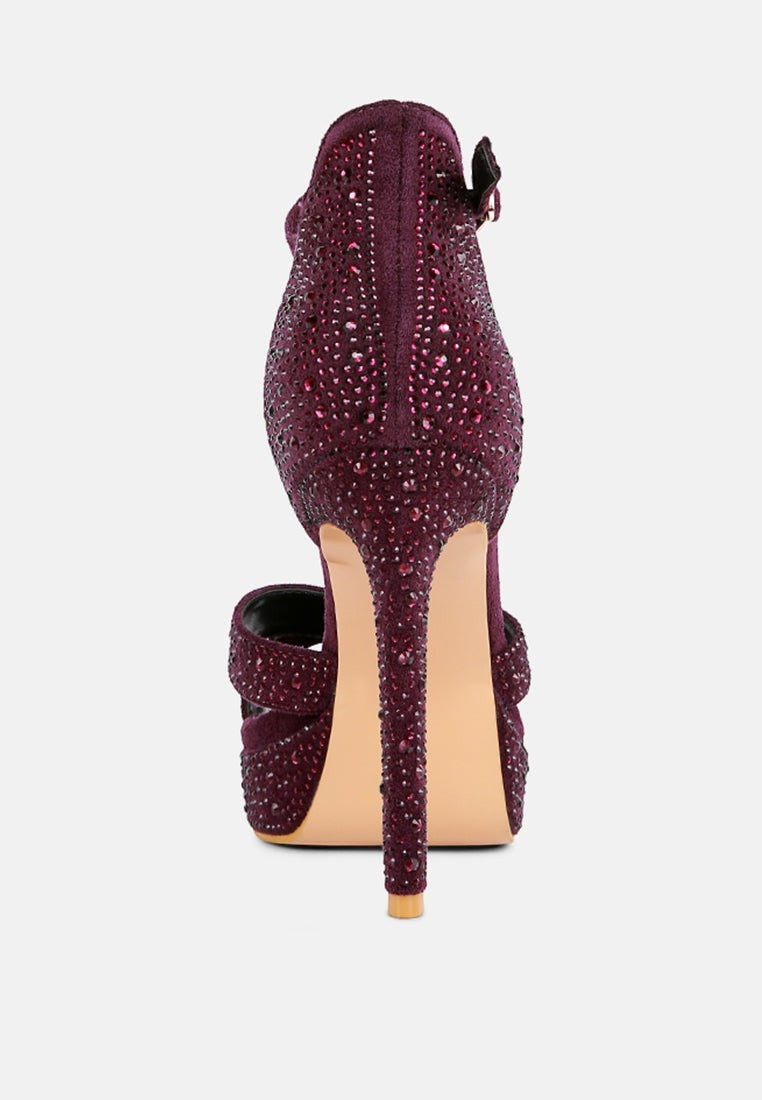 Sandales à talons aiguilles Regalia ornées de strass