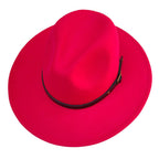 Belt Band Pointed Fedora Hat
