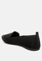 Abedi Rhinestone Embellished Pull Tab Loafers